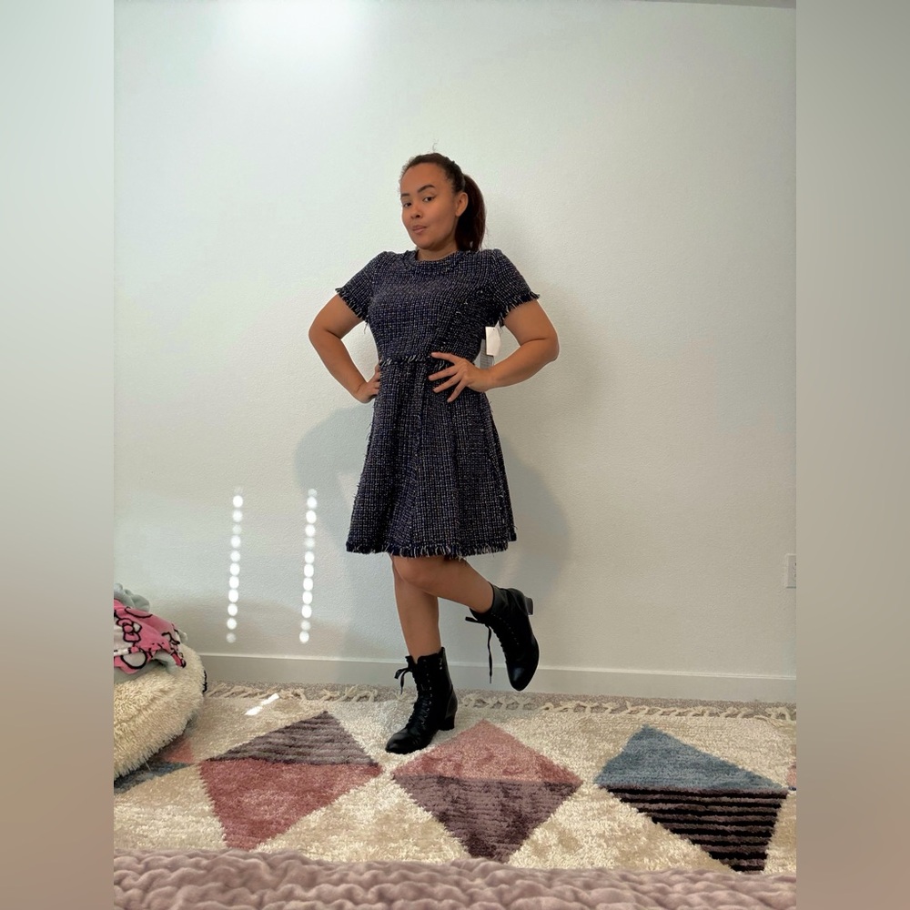 Eliza J Black Tweed Mini Dress - Picture 11 of 11